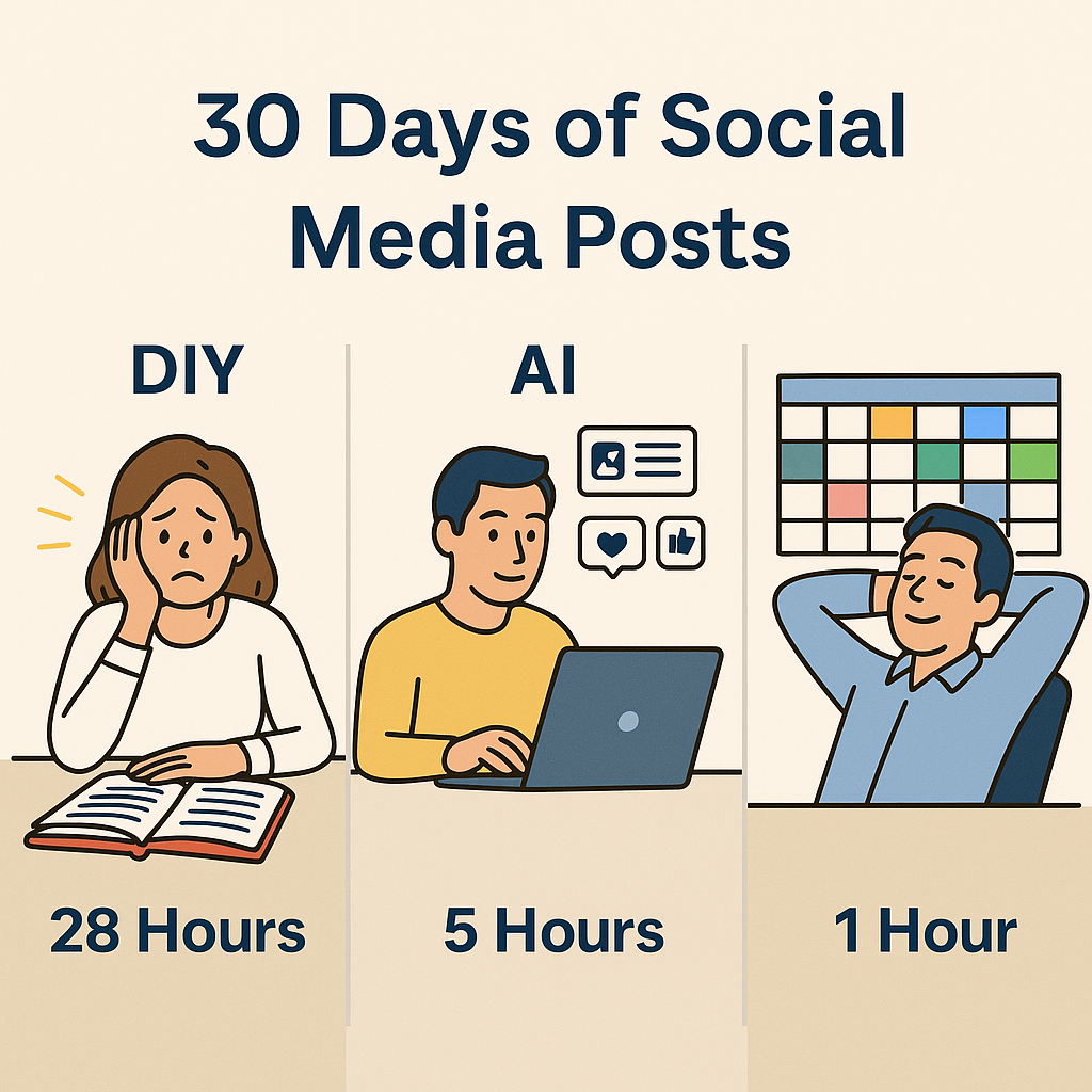 30 Days of Content the Old Way vs. the AI Way (And the Smaht! Way)