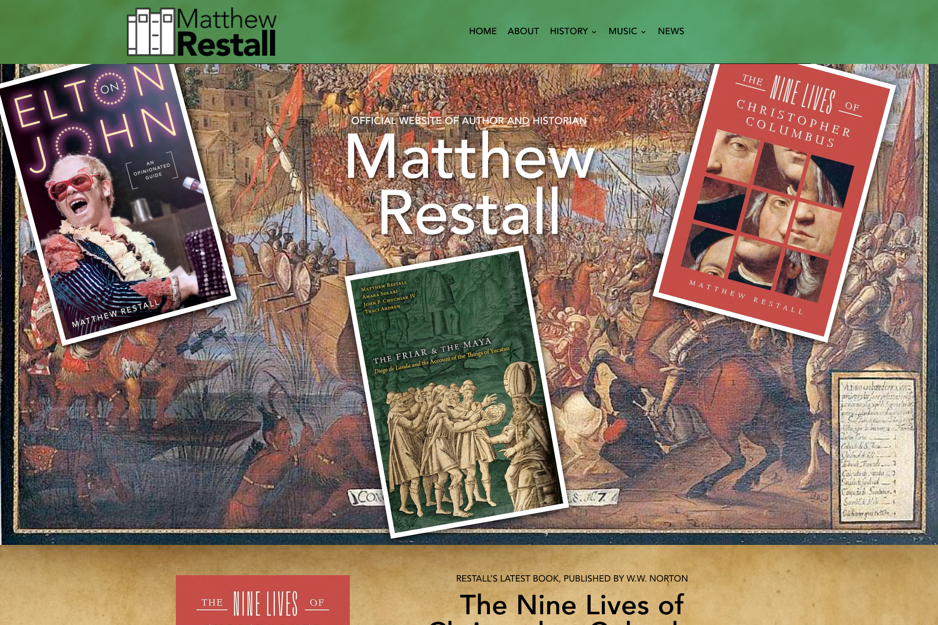 Matthew Restall author website